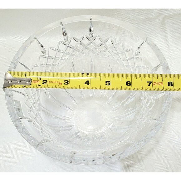 New Marquis Waterford Crystal Bowl Fruit Dessert Salad Serving Dish Germany 8" - Picture 14 of 16